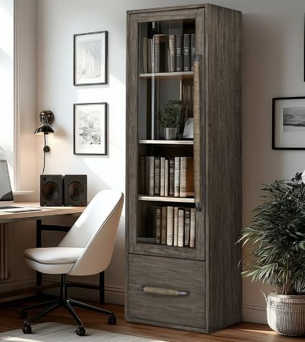 YHD Exposure Ash Gray Small Right Cabinet-1