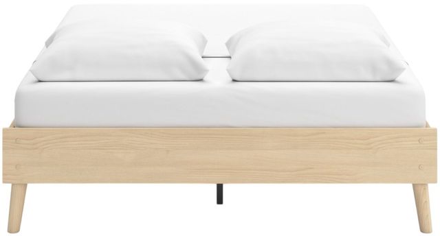 Signature Design by Ashley® Cabinella Tan Queen Platform Bed-4