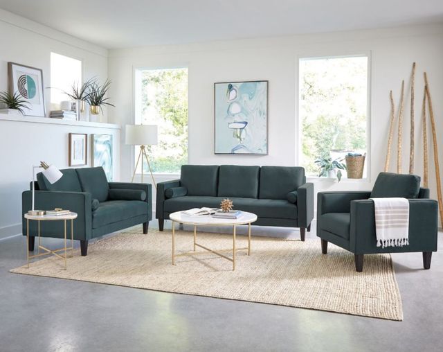 Coaster® Gulfdale 2-Piece Dark Teal Living Room Set-0