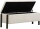 TOV Furniture Abby Cream Nubby Fabric Storage Bench-0