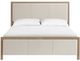 Whittier Wood® Furniture Bailey Almond King Upholstered Panel Bed-1