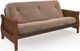 dhp furniture® Tan Wood Futon with Arms-0