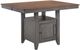TEI St. Pete Maple Gathering Table with Storm Gray Base-0