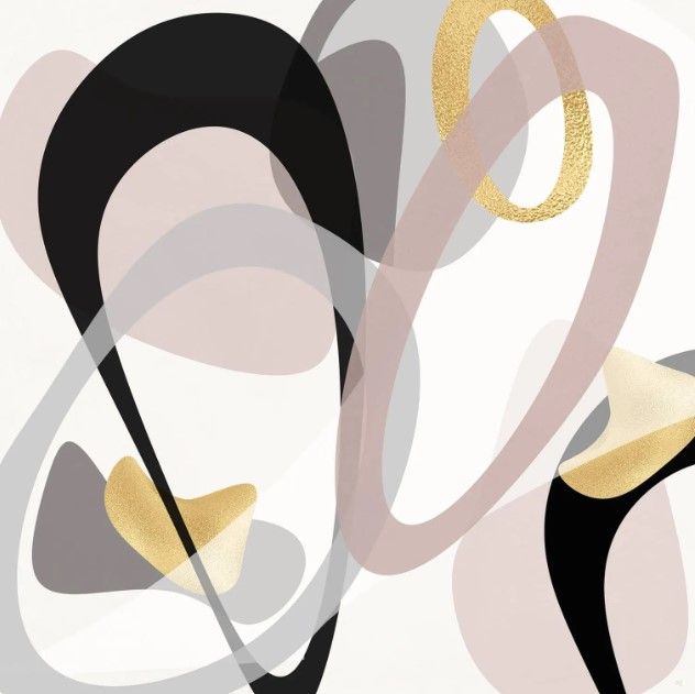 Classy Art Tumbled Golden II by Susan Jill Wall Art-0