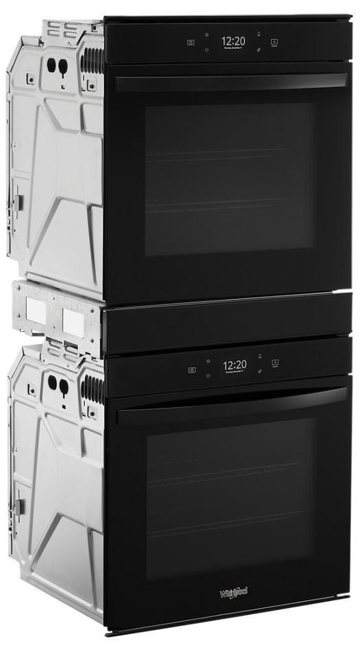 Whirlpool® 24" Black Double Electric Wall Oven-2