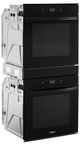 Whirlpool® 24" Black Double Electric Wall Oven-2