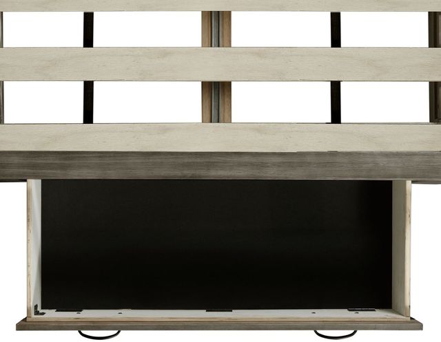 Elements International Wade Gray Full Youth Platform Storage Bed-4