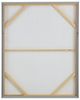 A & B Home Blue/Cream/White Myrtle Framed Gesso Wall Art-4