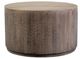 Porter International Designs Drum Gray Round Coffee Table-1