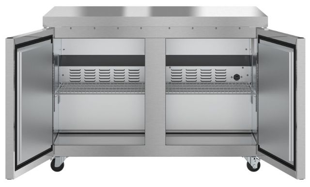 Hoshizaki Economy 48" 12.1 Cu. Ft. Stainless Steel Two Section Undercounter Freezer-1
