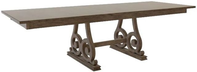 Mavin Customizable 84" Rectangular Extendable Dining Table with 12" Leaf-0
