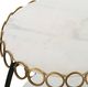 Uttermost® Chainlink White Side Table with Matte Black Frame-4