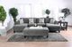 Furniture of America® Lowry Gray Ottoman-2
