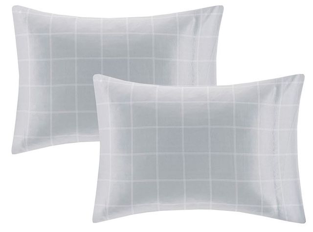 Olliix by Intelligent Design Marsden Blue/Grey Twin Complete Bed Set Including Sheets-4