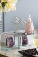 A & B Home 2-Piece Charcoal/Clear Quartz Stone Bookends Set-2