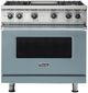 Viking® 5 Series 36” November Sky Liquid Propane Gas Pro Style Range with Griddle-0