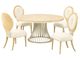 Michael Amini® Camellia Field Caramel Round Dining Table-3