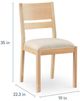 Bassett® Furniture Origins Spence Natural Dining Chair with Nomad Cream Upholstered Seat-2