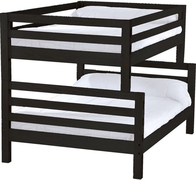 Crate Designs™ Furniture Espresso Full XL/Queen Tall Ladder End Bunk Bed-0