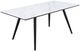 ACME Furniture Caspian White Dining Table with Black Base-0