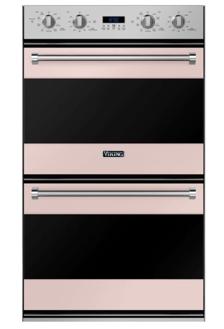 Viking® 3 Series 30" Blush Double Electric Wall Oven-0