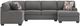 Signature Design by Ashley® Seyler Lane 3-Piece Graystone Right-Arm Facing Sectional and Chaise-1