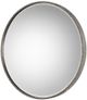 Uttermost® Stefania Antiqued Silver Leaf Round Mirror-4