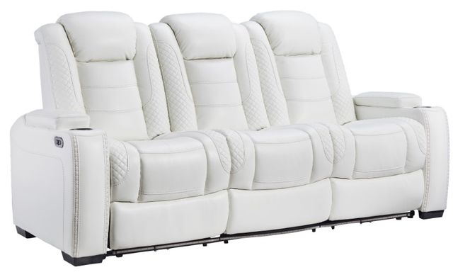 Signature Design by Ashley® Party Time 3-Piece White Power Reclining Living Room Seating Set-1