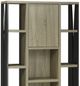 Brassex Inc. Black/Dark Taupe Display Cabinet-1