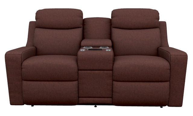 La-Z-Boy® Emmons Brick Power Reclining Loveseat with Console, Headrest, and Lumbar-1