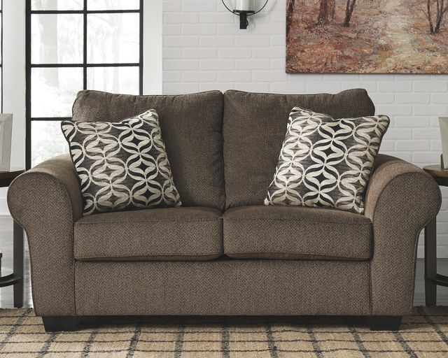 Benchcraft® Nesso Walnut Loveseat-2