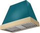AGA Euclid 36" Salcombe Blue Wall Mounted Range Hood  with Brushed Brass Trim-0