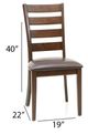 Intercon Kona Brown/Raisin Ladder Back Dining Side Chair-2