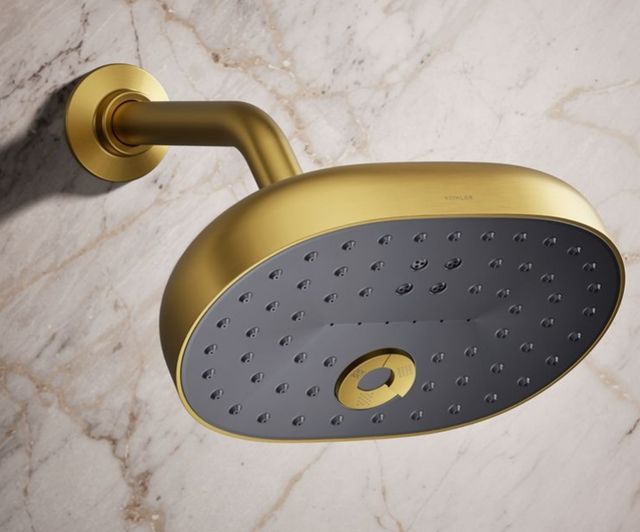 KOHLER® Statement® Vibrant Brushed Moderne Brass 2.5 GPM 3-Function Showerhead-1