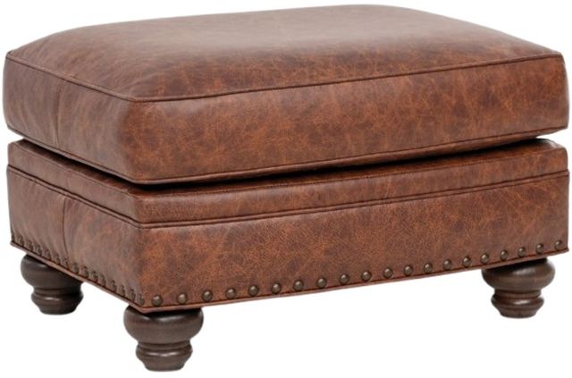 Smith Brothers Customizable 512 Leather Ottoman-0