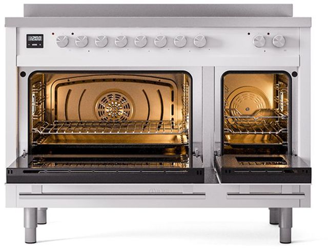 Ilve® Professional Plus II 48" White Pro Style Induction Range-2