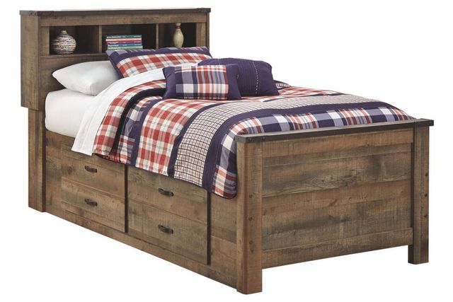 Signature Design by Ashley® Trinell 6-Piece Brown Full Panel Storage Bed Set-1