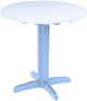 C R Plastic Generation Sky Blue Pub Pedestal Base Table-0