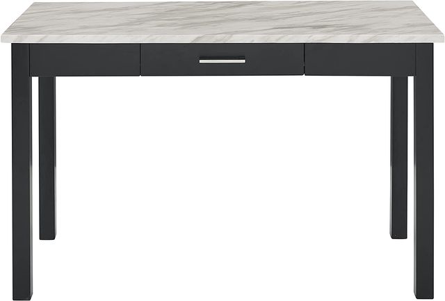 New Classic® Home Furnishings Celeste Black Desk with Gray Mable Top -0
