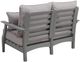Signature Design by Ashley® Cove Beach Gray Plastic Outdoor Loveseat-3