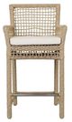 Classic Home Brisbane Natural Rope Outdoor Counter Stool-2
