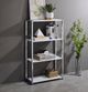 ACME Furniture Tennos Chrome/White Bookshelf-3