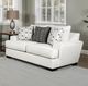 Furniture of America® Hyde Park Gray Loveseat with Pillows-2