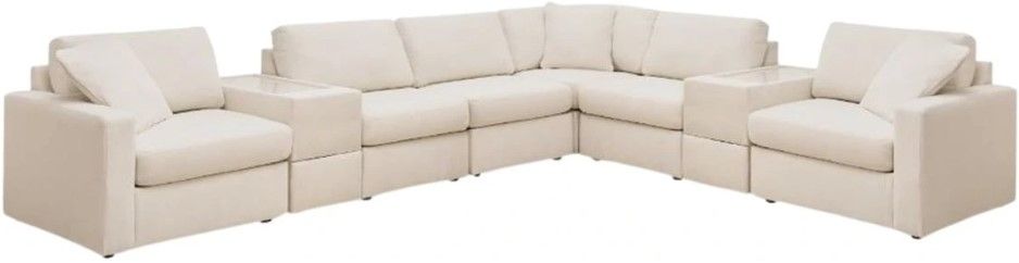 Signature Design by Ashley® Modmax 8-Piece Oyster L-Shape Sectional ...