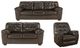 Signature Design by Ashley® Alliston 3-Piece Chocolate Living Room Set-0