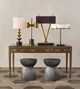 Currey & Company Rasi Graphite Stool-2