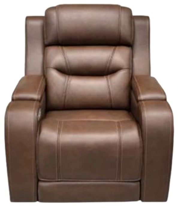 Signature Design by Ashley® Knightington Brown Power Recliner with Audio Seating-1