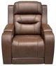 Signature Design by Ashley® Knightington Brown Power Recliner with Audio Seating-1