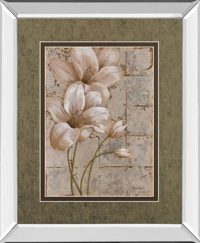 Classy Art Lilies on Silver I by Vivian Flasch Wall Art-0