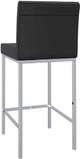 Inspire™ Porto Black/Chrome 26" Counter Stool, Set Of 2-2